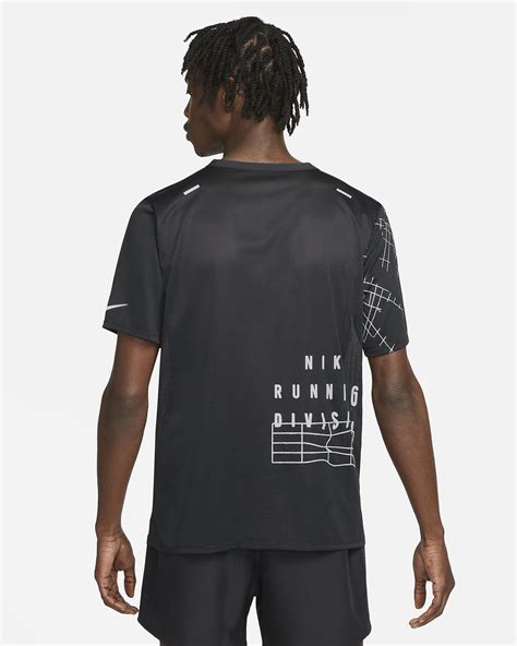 Nike Dri Fit Run Division Rise 365 Mens Flash Short Sleeve Running Top