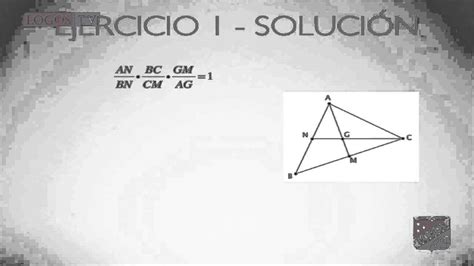 Teorema de Menelao aplicación de ejercicios YouTube