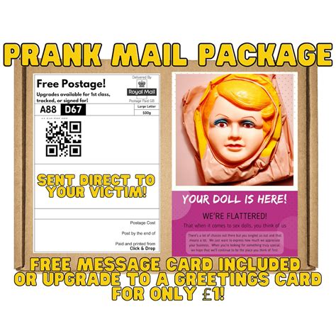 Embarrassing Prank Gift Female Sex Doll Package Anonymous And Inappropriate Funny