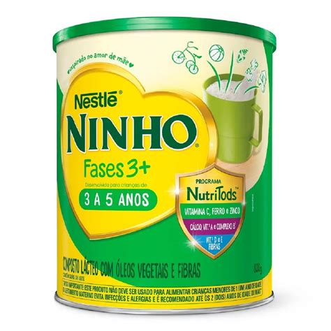 Ninho De 4 A 10 Anos - NINHO FASES PREBIO 3+800G - Ninho Idade Escolar 4 a 10 Anos Com 750g ...