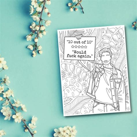 Gay Man Coloring Page Etsy