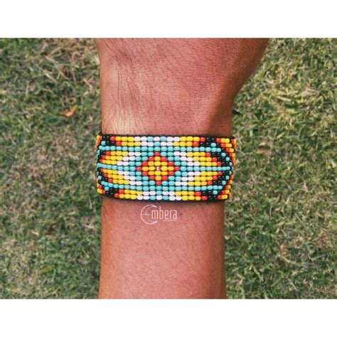 Pulseira bracelete de miçangas artesanato indígena Shopee Brasil