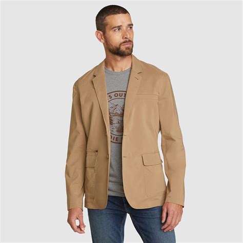 Mens Ultimate Voyager Travel Blazer Eddie Bauer