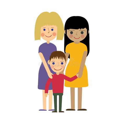 Familia Gay Feliz Ilustraciones Stock Vectores Y Clipart Ilustraciones Stock