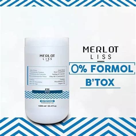 Botox Merlot Liss Btox Sem Formol Tratamento Capilar Kg Mercadolivre