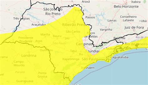 Inmet Mant M Litoral De Sp Em Alerta Para Chuvas Nesta Sexta