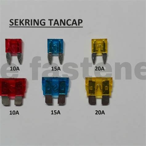 Jual Sikring Sekring Fuse Tancap Colok 10a 15a 20a Besar Kecil 20A