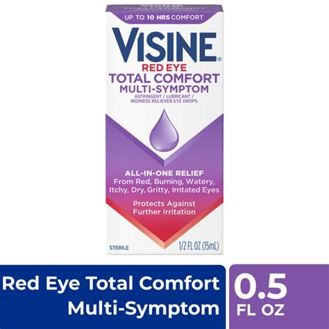 visine red eye total comfort multi symptom eye drops  day delivery