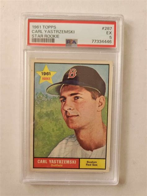 1961 Topps 287 Carl Yastrzemski Star Rookie PSA 5 EX Newly Graded EBay