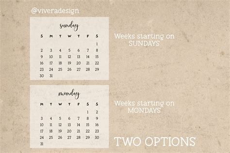 2023 Calendar Clip Art in Fancy Handwritten Font SVG PNG - Etsy