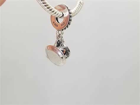 Authentic Pandora Bird Tea Charm Cup Pendant Charm Gem
