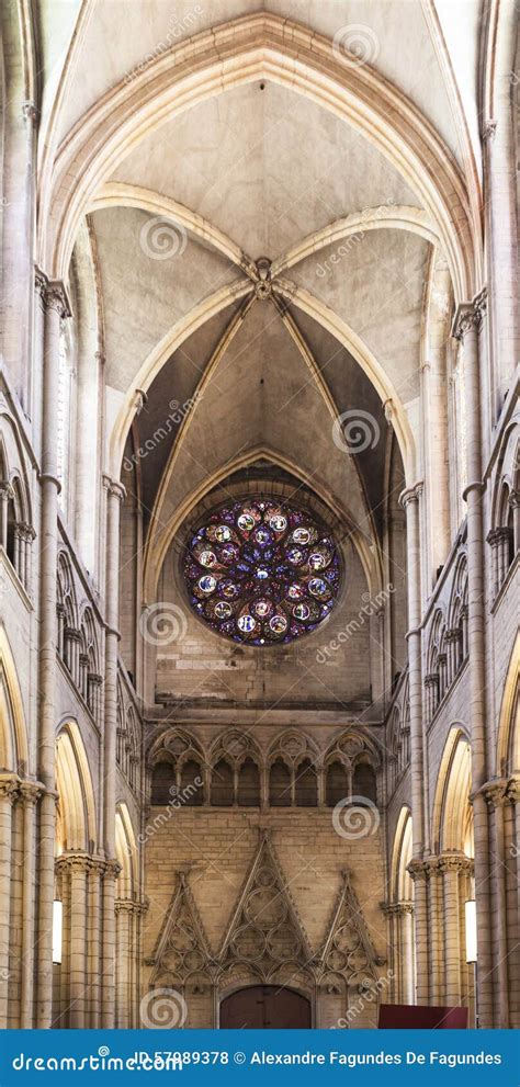 Cathedral Lyon France Painted Stained Glass Stock Photo | CartoonDealer ...