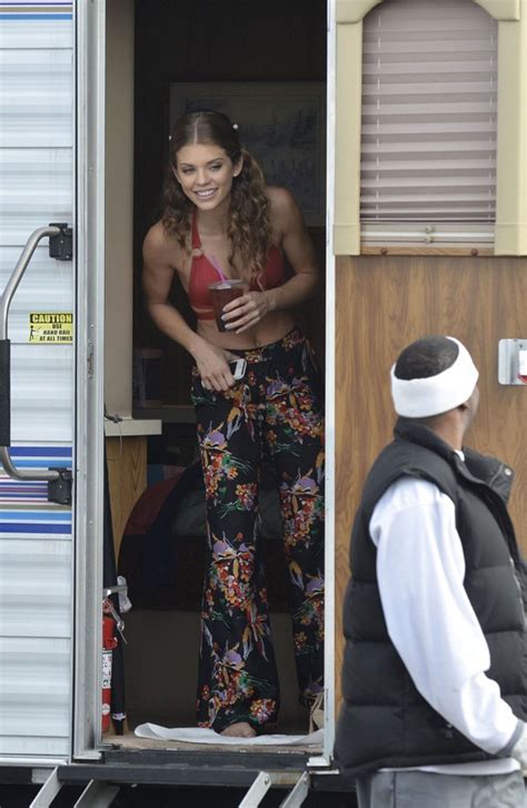 Annalynne Mccord In Bikini Top On The Set Of At Huntington Beach Hawtcelebs
