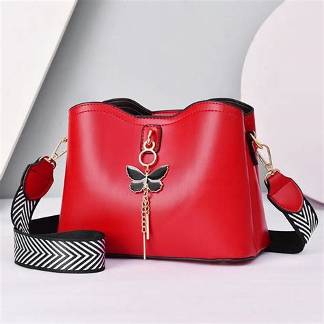 Jual Jt5910 Red Tas Selempang Cantik Import Wanita Elegan