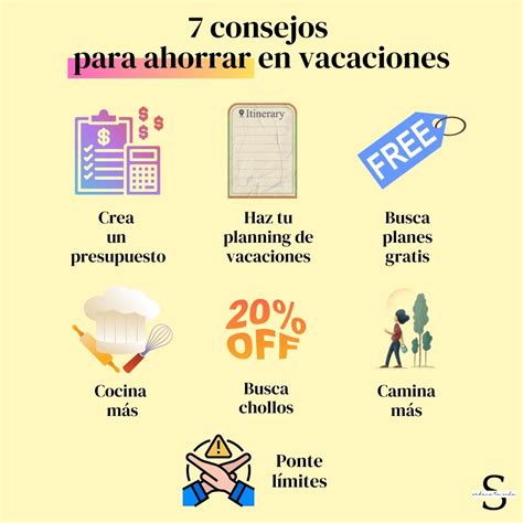 7 Consejos Para Ahorrar En Vacaciones Ordena Tu Vida Con S