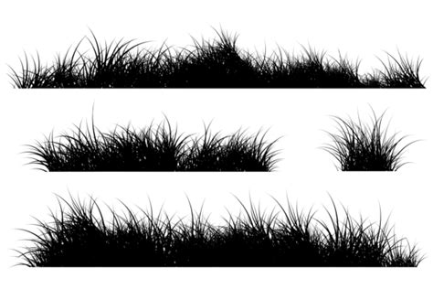 Meadow Grass Silhouette Set Graphic By Cyudeshbuhu Creative Fabrica