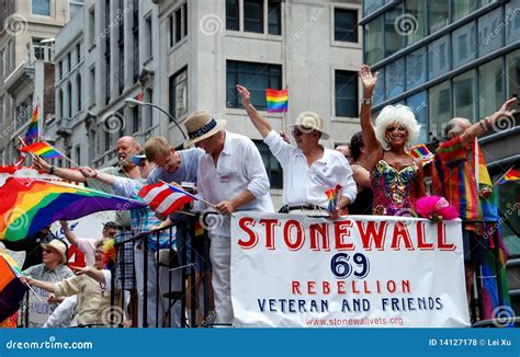 NYC Gay Pride Parade Editorial Stock Photo Image Of 1969 14127178