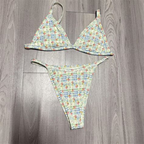 Pacsun Floral Bikini Set Beachyvibes Never Worn Depop