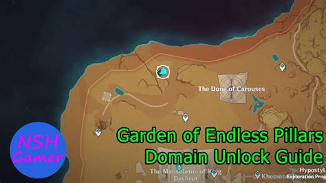 Unlocking Domain Garden Of Endless Pillars Sumeru Desert Genshin