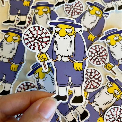 Simpsons Lollipop Vinyl Sticker Simpsons Sticker Matte Vinyl