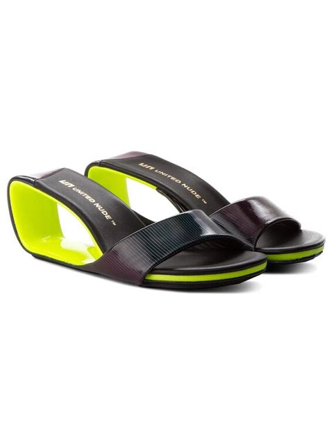 United Nude Klapki Mobius Mid Czarny Modivo Pl