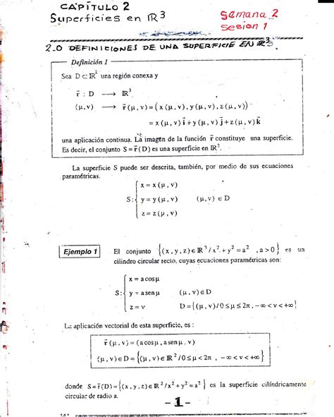 Semana Sesion Intruduccion A La Geometria Diferencial Cap