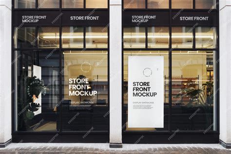 Premium Psd Store Front Mockup