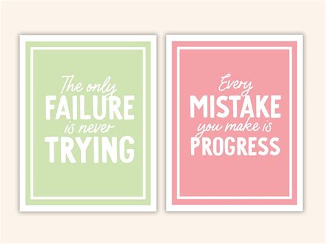 Pastel Growth Mindset Posters 8 Inspiration Quote Posters Etsy