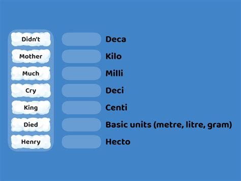 Measurement Units Match Up