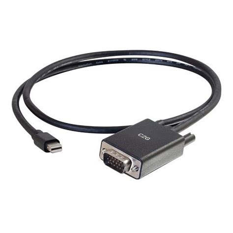 C2g 6ft Mini Displayport To Vga Adapter Cable Black Video Converter