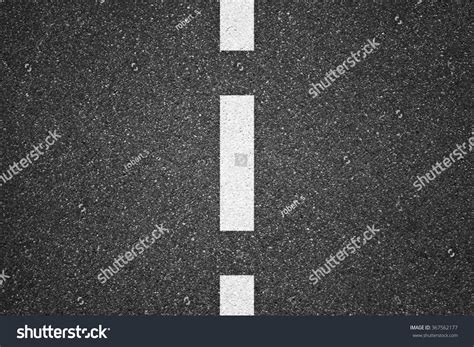 Стоковая фотография 367562177 Asphalt Texture Background White Lines
