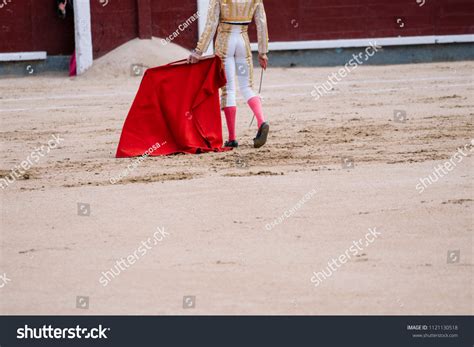 Man Bullfighter Dressed Bullfighting Costume Stock Photo 1121130518
