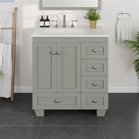 Amazon.com: Eviva Acclaim 30 in. Grey Single Sink Bath Vanity with