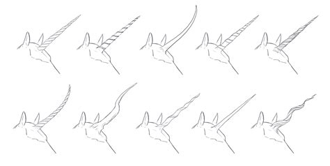 Horn Reference Unicorn Drawing Unicorn Horn Drawing