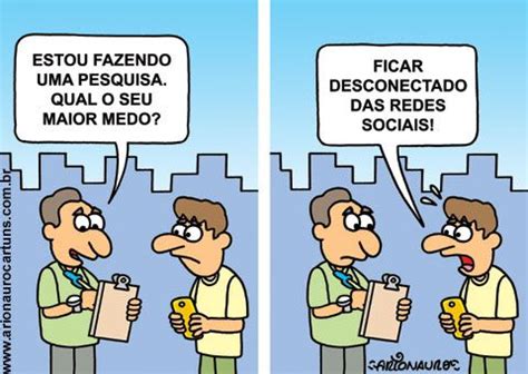 Charge Sobre Rede Social - Charge Celular Redes Sociais | Código penal brasileiro, Charges ...