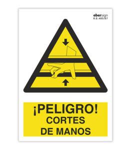 Peligro Cortes De Manos Ebersign