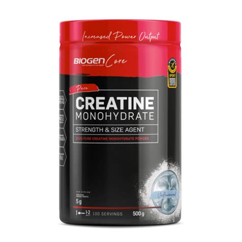 Pure Creatine Monohydrate Powder - 500g | | Biogen