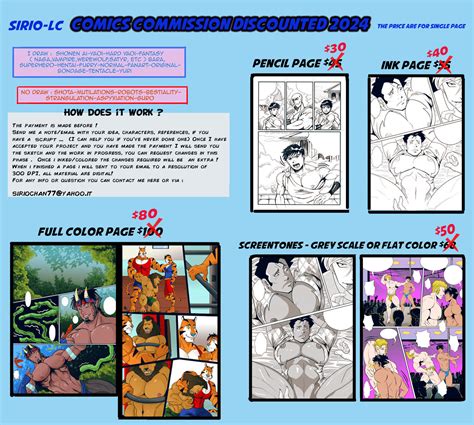 2024 Comics Commission Discounted By Sirio LC Hentai Foundry