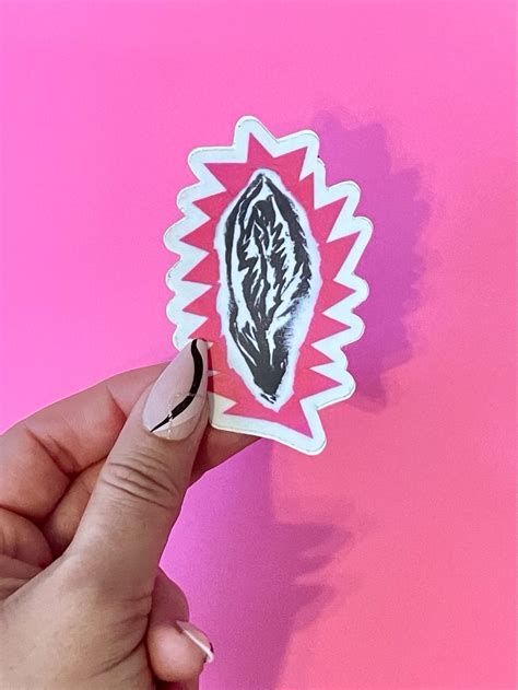 Pink Vulva Vagina Yoni Sticker Etsy
