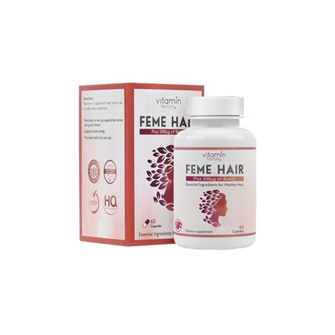 Shop Feme Hair Feme Hair Vitamins Capsules 60 Online in Oman | GhawyOman