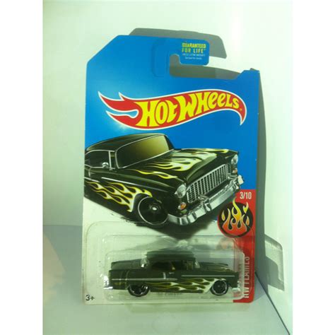 Jual Hot Wheels 2017 HW Flames Mini Collection 3 55 Chevy 2006 Matte Dark Olive Green Kmart