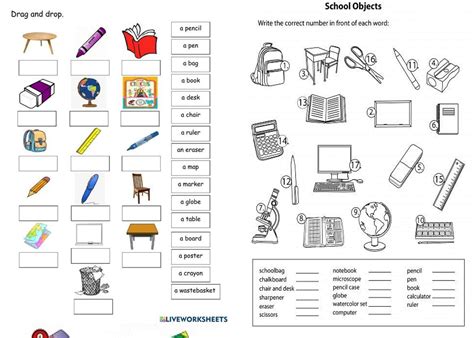 Materiais Escolares Em Inglês Atividades - Materiais Escolares Em Ingles Atividades - FDPLEARN