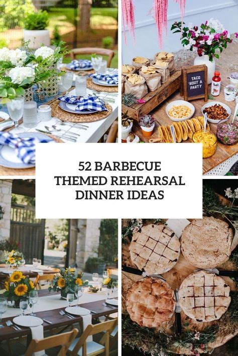 52 Barbecue Themed Rehearsal Dinner Ideas Cover Weddingomania Artofit