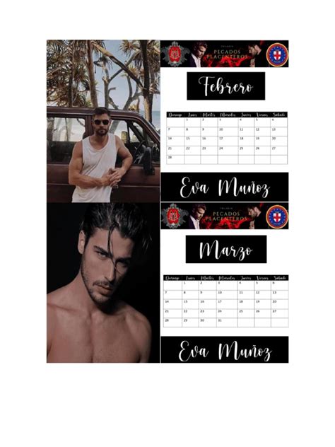 Calendario Lascivia Por Eva Muñoz Febrero Marzo Pdf