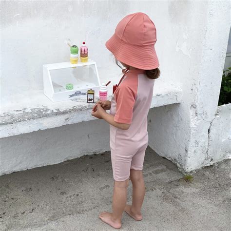 Multi Color Sunsuit S S Rose Nude Petit Crabe