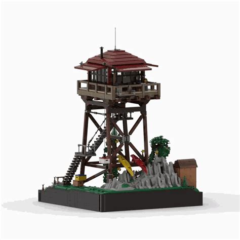 Lego Ideas An Escape A Reset In The A Frame Cabin Fire Watchtower