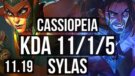 CASSIOPEIA Vs SYLAS MID Rank 4 Cassio 11 1 5 Legendary 500