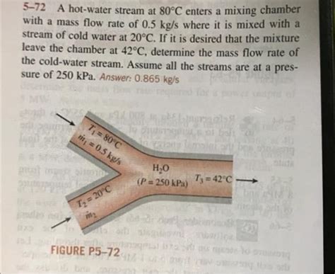 Solved A Hot Water Stream At C Enters A Mixing Chegg