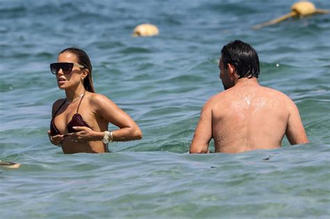 Sylvie Meis Sexy Bikini Candids On The Beach In Saint Tropez Hot