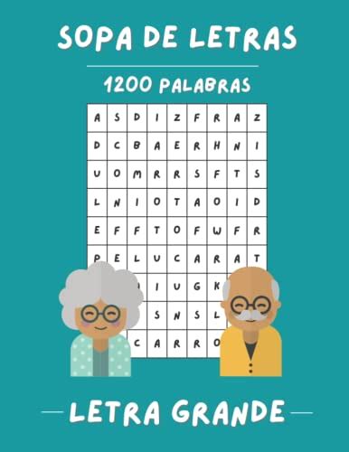 Sopa De Letras Para Adultos Y Mayores Letra Grande Puzzles